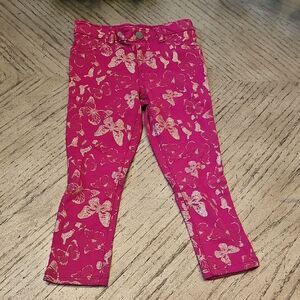 The Children's Place 3T Fuchsia Butterfly Leggings